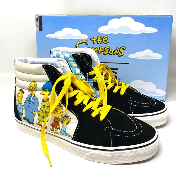 VANS & SIMPSON SK8-HI 1987-2020 Black Men’s Sneake - Picture 7 of 9